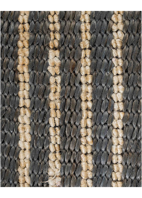 Tapete Moderno Gris Oscuro con Diseño de Rayas Beige