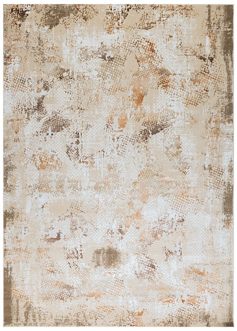 Tapete Abstracto Neutro con Diseño Texturizado en Cafe