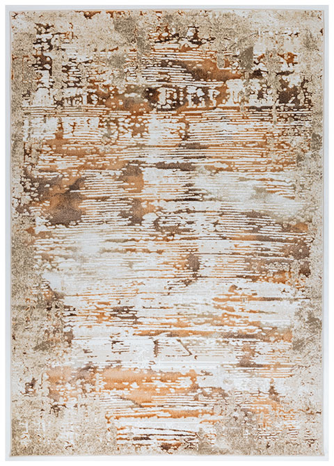 Tapete Vintage Neutro con Diseño Abstracto en Cafe