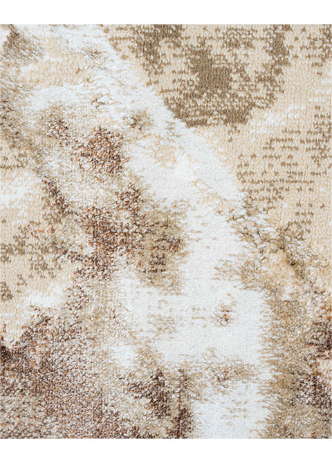 Tapete Moderno Neutro con Diseño Abstracto en Café