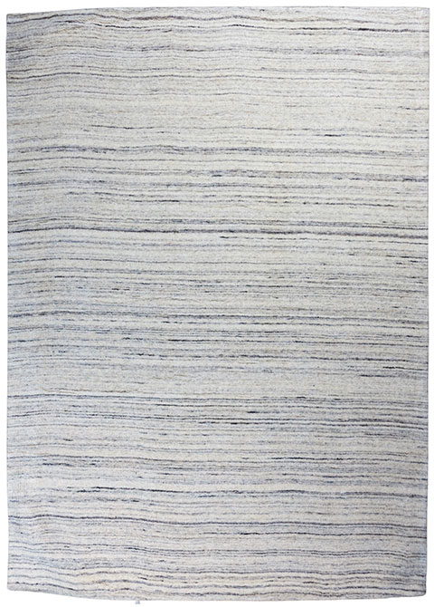 Tapete Moderno Neutro con Diseño de Rayas en Gris Oscuro