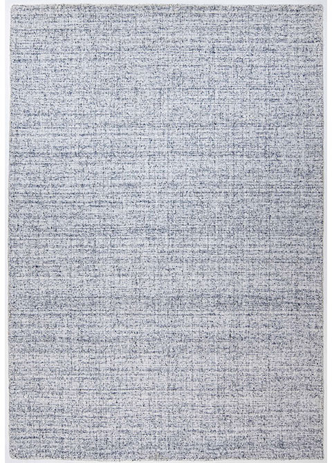 Tapete Moderno Gris con Textura Tejida en Azul