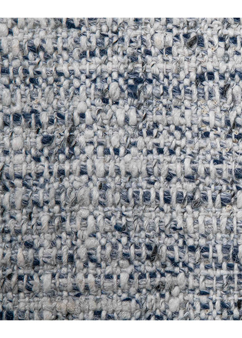 Tapete Moderno Gris con Textura Tejida en Azul