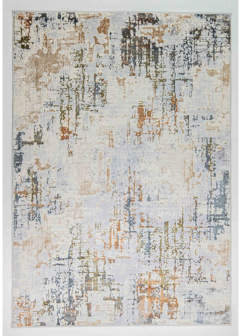 Tapete Moderno Neutro con Diseño Abstracto en Café