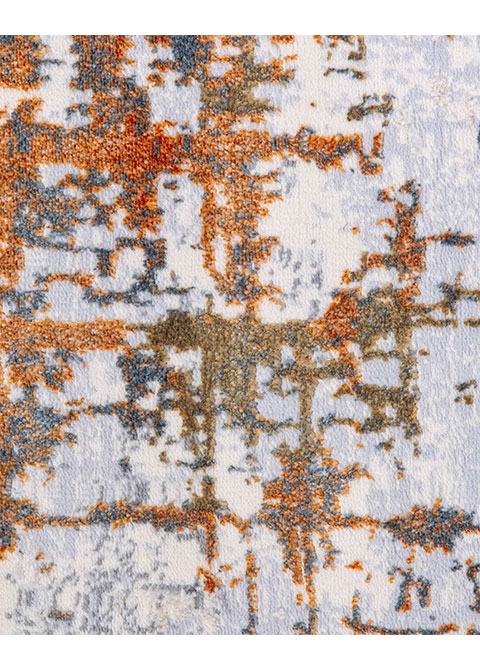 Tapete Moderno Neutro con Diseño Abstracto en Café