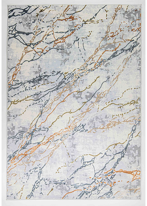 Tapete Moderno Neutro con Diseño Abstracto en Gris Oscuro y Bronce