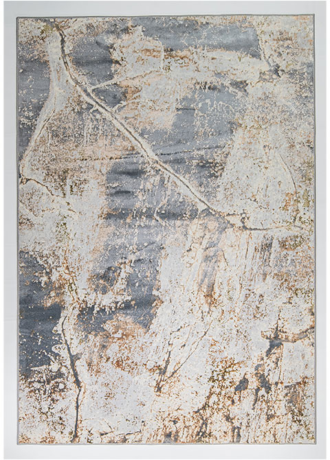 Tapete Abstracto Gris con Diseño Texturizado en Beige