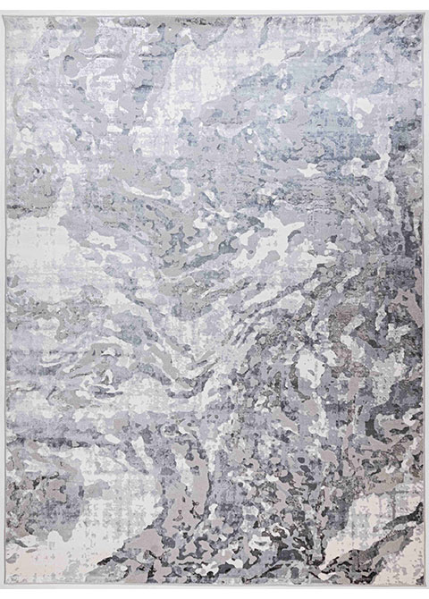 Tapete Moderno Gris con Diseño Abstracto Suave