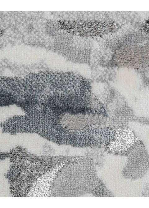 Tapete Moderno Gris con Diseño Abstracto Suave