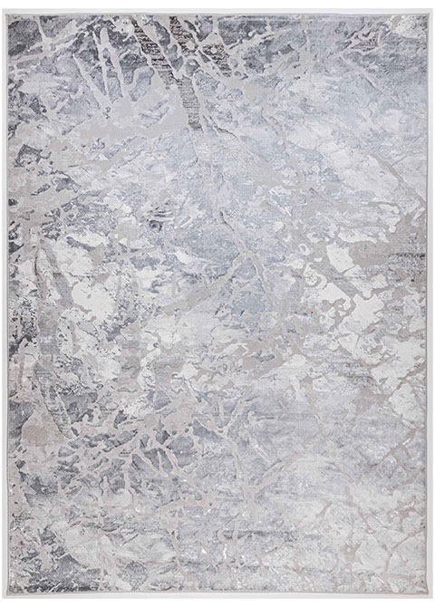 Tapete Abstracto Gris con Textura Suave y Fácil de Limpiar