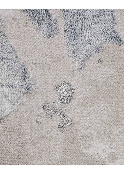 Tapete Abstracto Gris con Textura Suave y Fácil de Limpiar