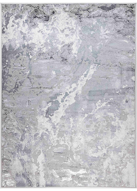 Tapete Moderno Gris con Diseño Abstracto