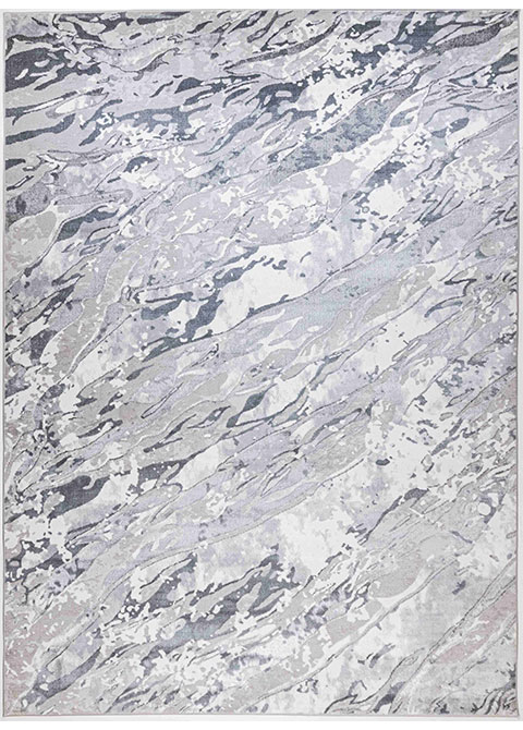 Tapete Moderno Gris con Diseño Abstracto en Gris Oscuro