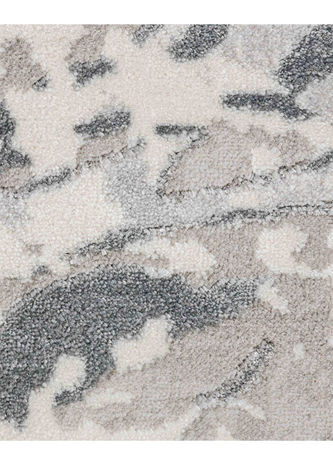 Tapete Moderno Gris con Diseño Abstracto en Gris Oscuro