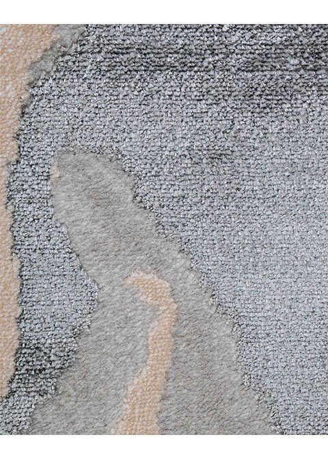 Tapete Moderno Neutro con Diseño Abstracto en Gris