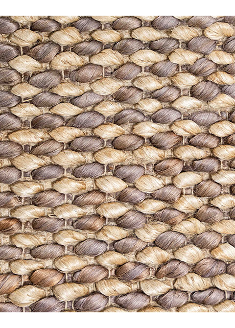 Tapete Texturizado Neutro con Diseño Trenzado Natural
