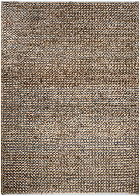 Tapete Texturizado Neutro con Diseño Trenzado en Gris Oscuro