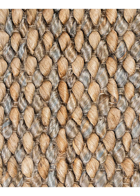 Tapete Texturizado Neutro con Diseño Trenzado en Gris Oscuro
