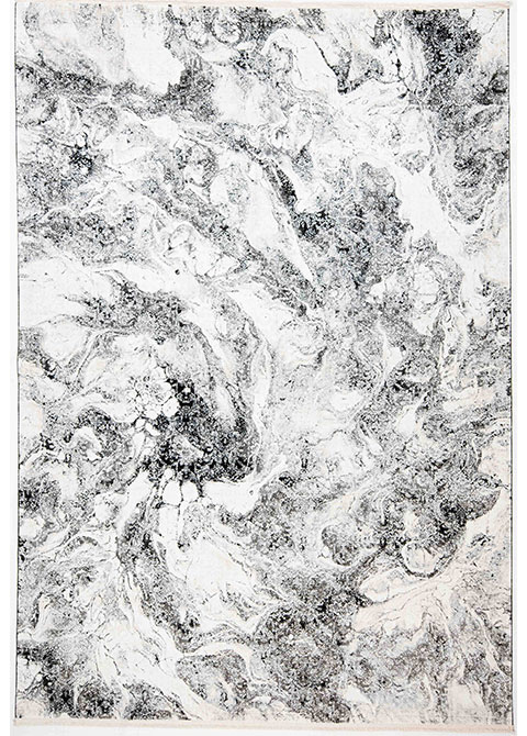 Tapete Moderno Neutro con Diseño Abstracto en Gris Oscuro