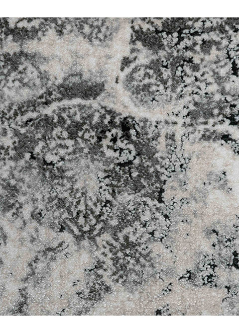 Tapete Moderno Neutro con Diseño Abstracto en Gris Oscuro