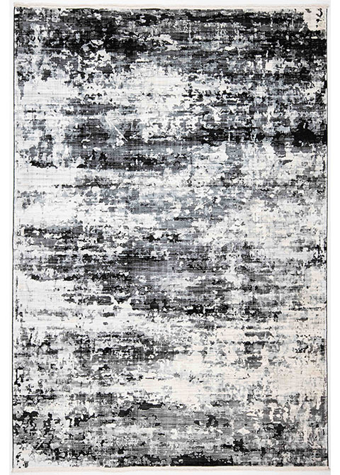 Tapete Moderno Gris con Diseño Abstracto en Gris Oscuro