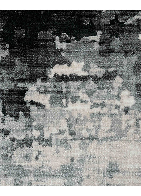 Tapete Moderno Gris con Diseño Abstracto en Gris Oscuro