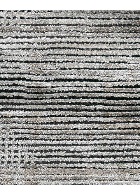 Tapete Moderno Gris con Diseño Geométrico en Gris Oscuro