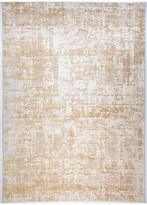 Tapete Moderno Neutro con Diseño Abstracto en Dorado