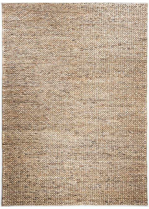 Tapete Rústico Neutro con Textura Trenzada Natural