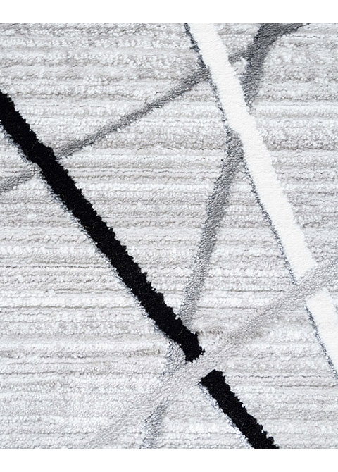 Tapete Moderno Gris con Diseño Abstracto en Gris Oscuro