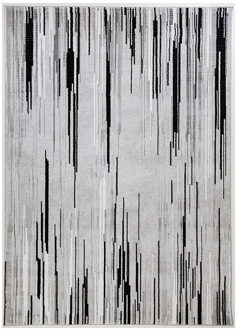 Tapete Moderno Gris con Diseño Abstracto en Gris Oscuro