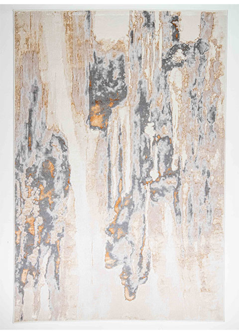 Tapete Moderno Neutro con Diseño Abstracto en Gris Oscuro