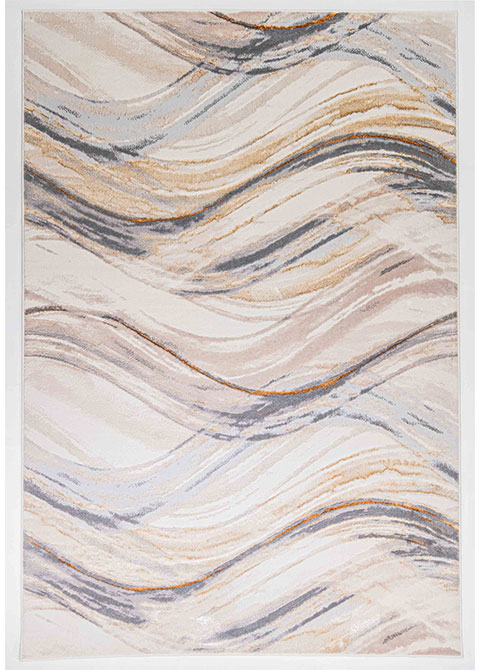 Tapete Moderno Neutro con Diseño de Ondas en Gris Oscuro