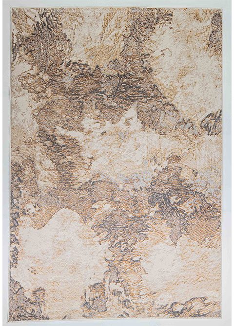 Tapete Moderno Neutro con Diseño Abstracto Texturizado en Café