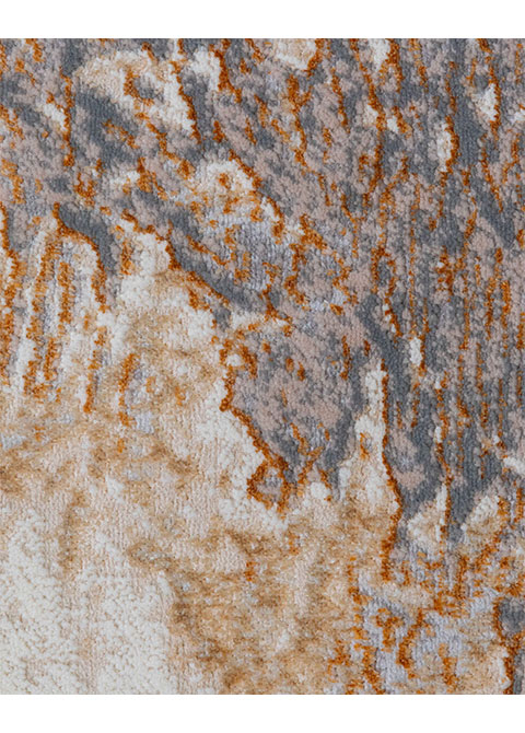 Tapete Moderno Neutro con Diseño Abstracto Texturizado en Café