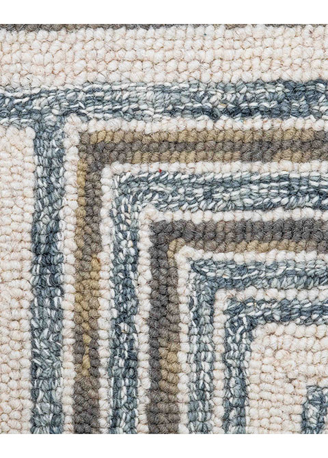 Tapete Moderno Neutro con Diseño Geométrico en Gris y Cafe