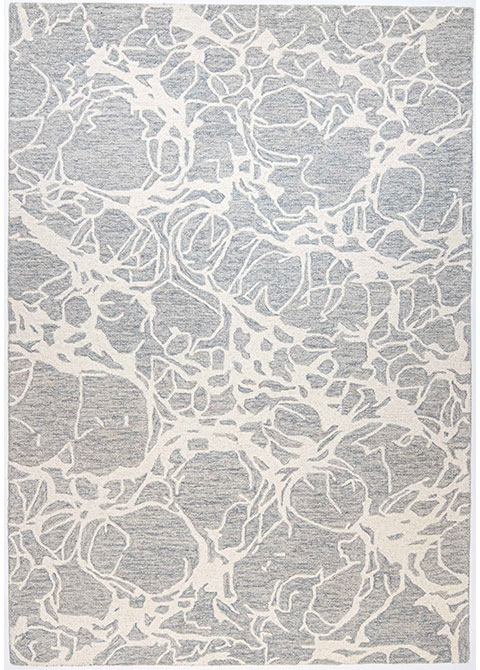 Tapete Moderno Gris con Diseño Abstracto en Neutro