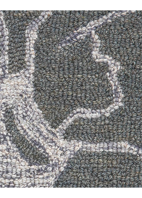 Tapete Moderno Gris con Diseño Abstracto