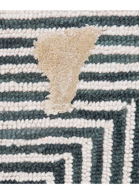 Tapete Moderno Neutro con Diseño Geométrico en Gris Oscuro