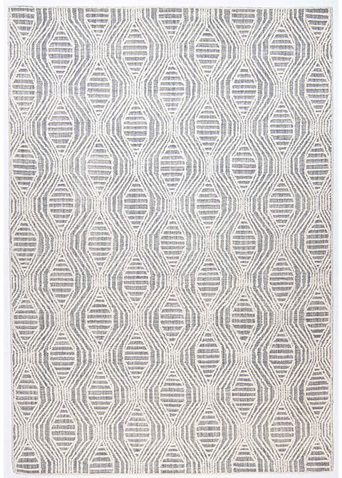 Tapete Moderno Gris con Diseño Geométrico en Neutro