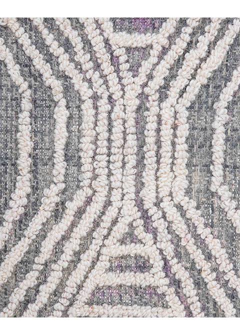 Tapete Moderno Gris con Diseño Geométrico en Neutro