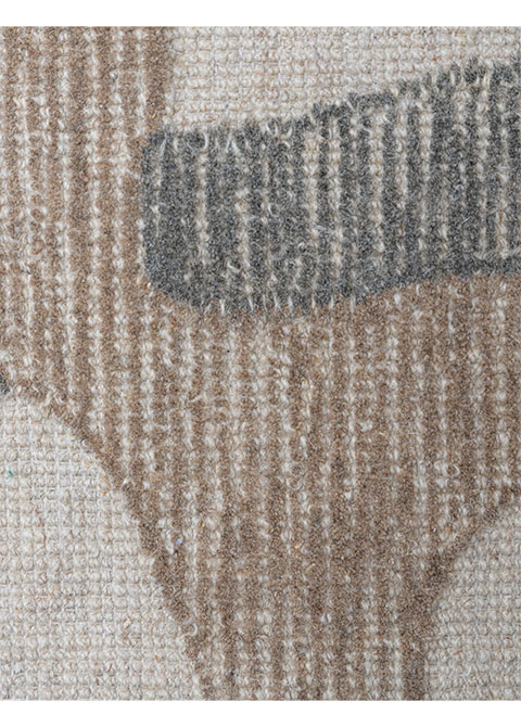 Tapete Moderno Neutro con Diseño Abstracto en Gris Oscuro