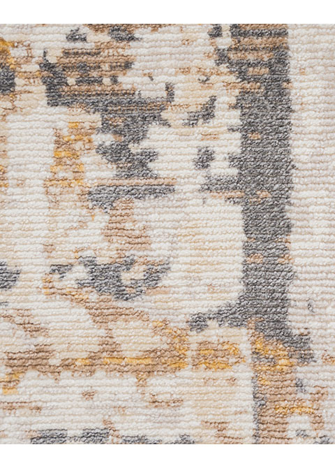 Tapete Moderno Neutro con Diseño Abstracto en Gris Oscuro y Dorado