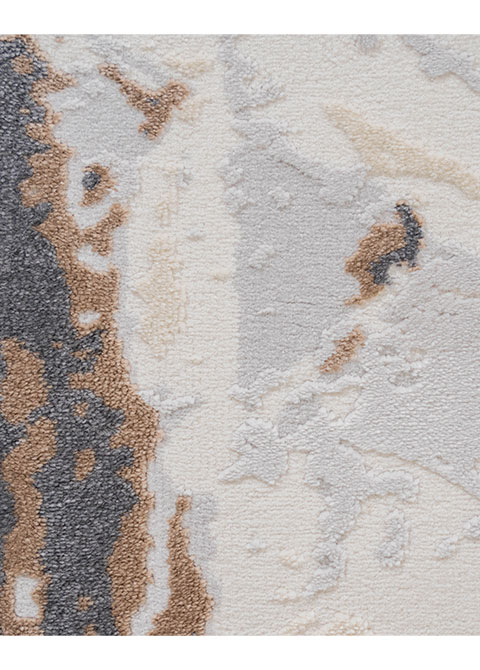 Tapete Moderno Neutro con Diseño Abstracto en Gris Oscuro